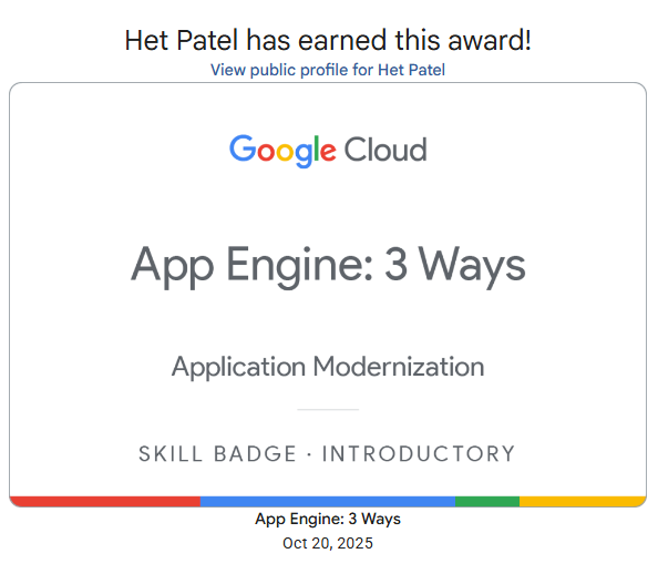 App Engine Badge